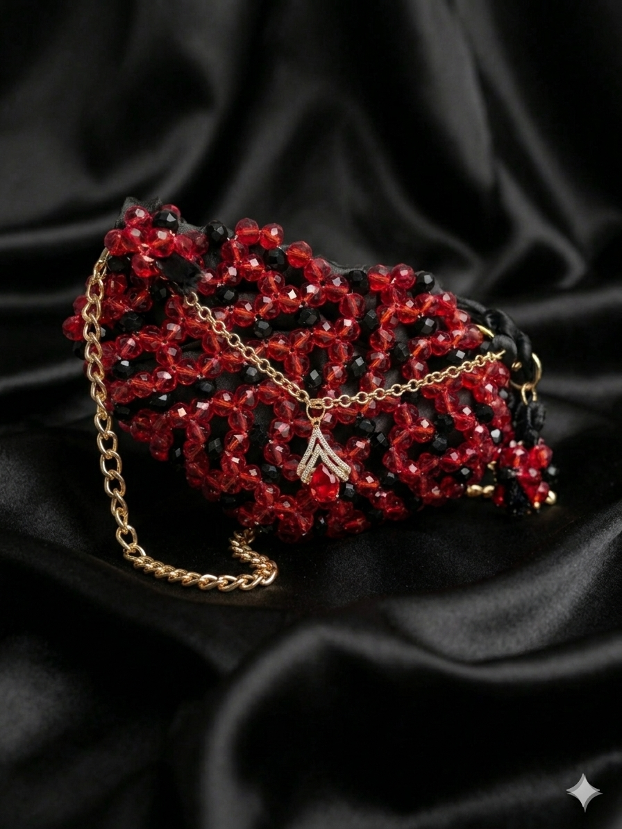 Rouge Obsession Micro Beaded Bag — Versati Collection