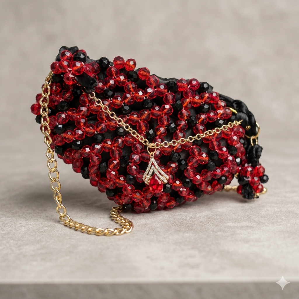 Rouge Obsession Micro Beaded Bag — Versati Collection