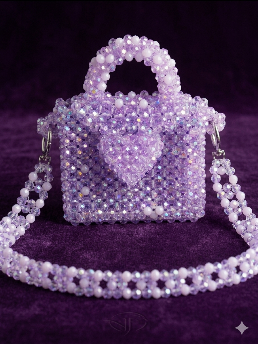 Amethyst Empress Beaded Handbag Mini